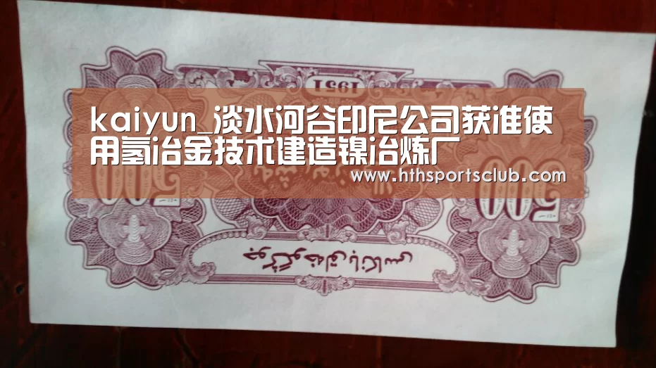 kaiyun_淡水河谷印尼公司获准使用氢冶金技术建造镍冶炼厂(图4) 开云中国